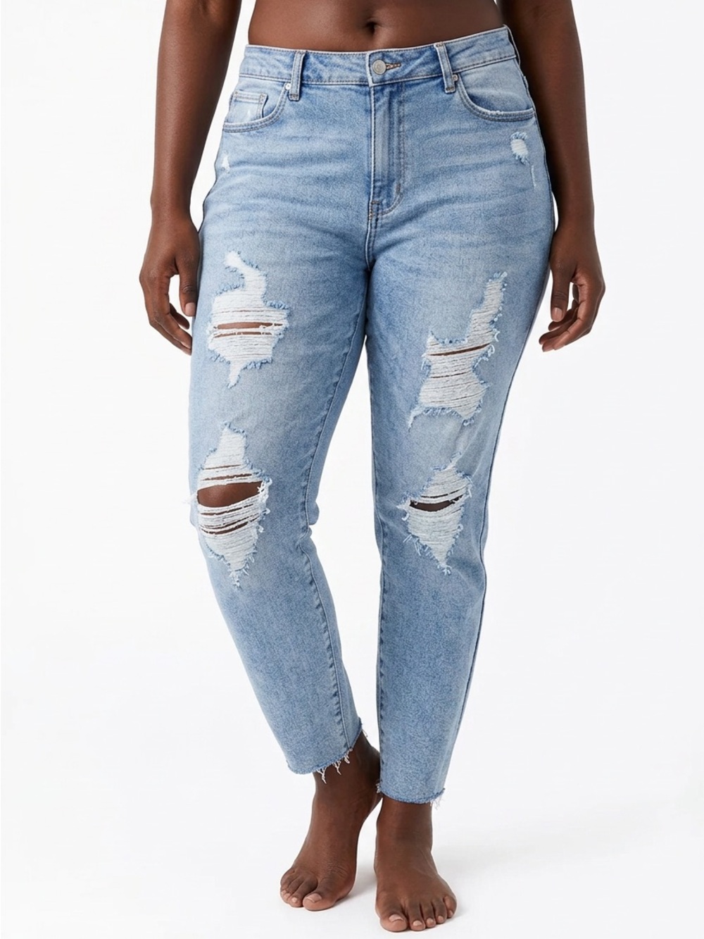 👖|•JUDY BLUE•| Skinny Fit Distressed Stretch Jeans Size 18W👖